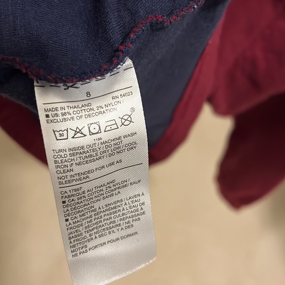 Janie and Jack Henley shirt burgundy - Picture 4 of 6